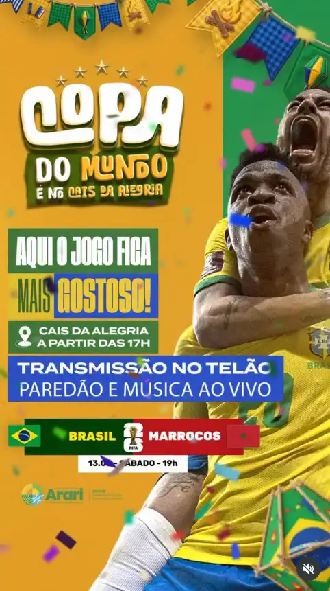 VAI TER TRANSMISSÃO SIM NO CAIS DA ALEGRIA!