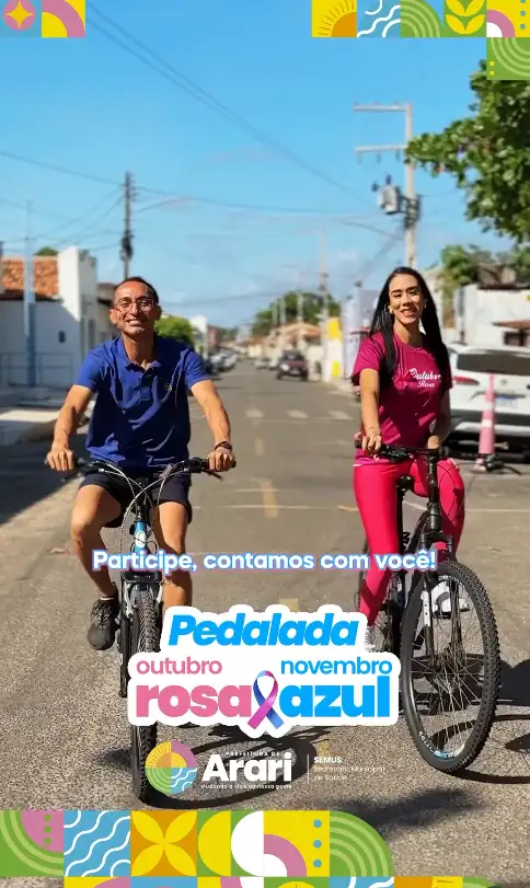 PEDALADA ROSA E AZUL