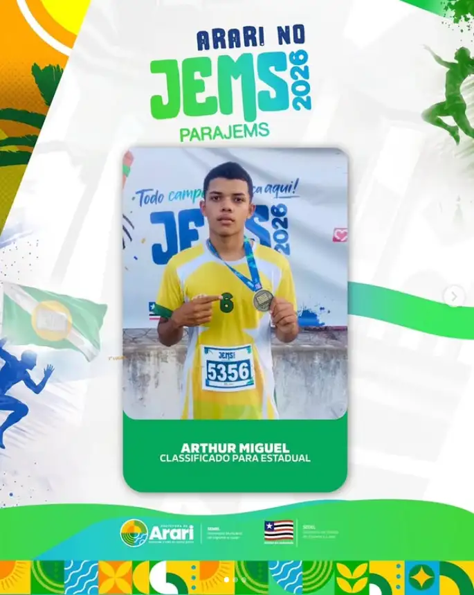 ARARI ESTÁ NA FASE ESTADUAL DOS JEMS 2026!