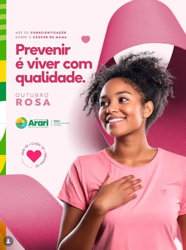 OUTUBRO ROSA: PREVENIR É VIVER COM QUALIDADE!