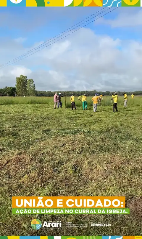 União e Cuidado: Ação de Limpeza no Curral da Igreja