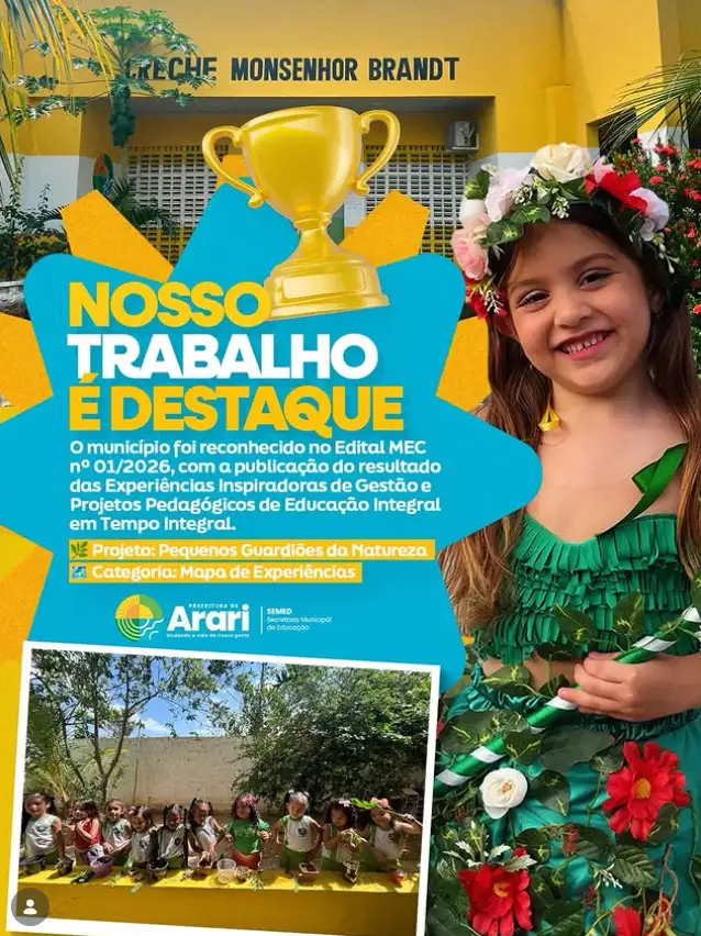 RECONHECIMENTO QUE ORGULHA ARARI.