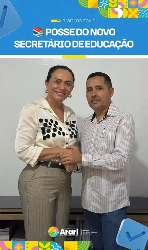 Posse do novo Secretário de Educação de Arari!