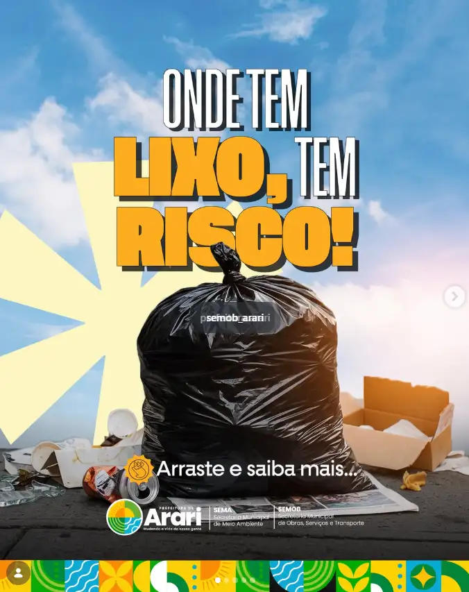 Onde tem lixo, tem risco!