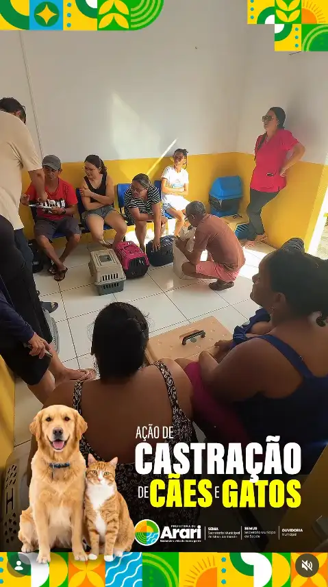 A Prefeitura de Arari segue avançando no cuidado e na proteção dos animais!