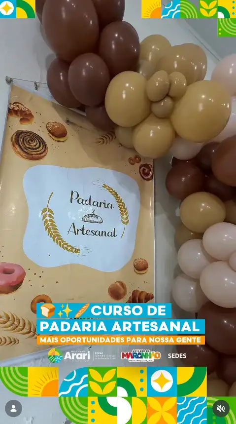Curso de Padaria Artesanal.