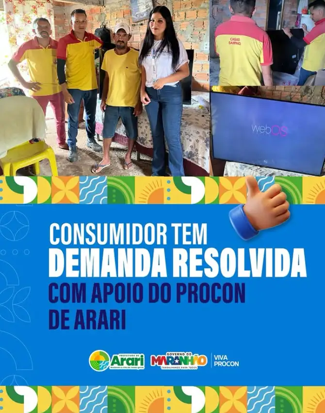PROCON DE ARARI GARANTE DIREITO DO CONSUMIDOR