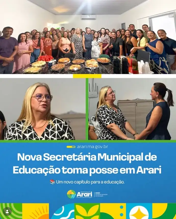 Nova Secretária Municipal de Educação toma posse em Arari