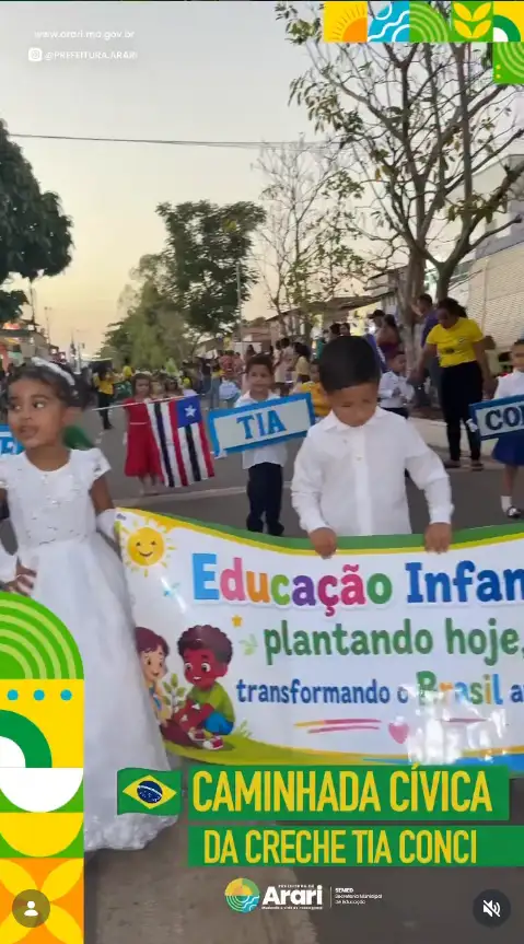 Caminhada Cívica da Creche Tia Conci .