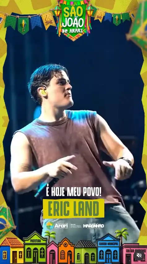 Hoje tem Eric Land no São João de Arari!