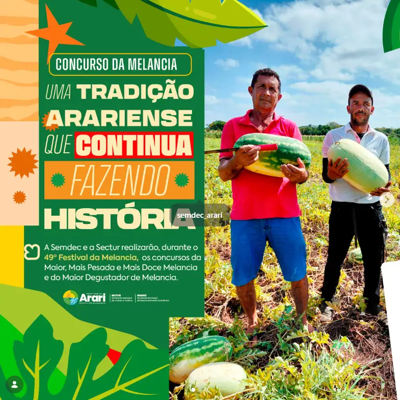 ATENÇÃO, AGRICULTORES ARARIENSES!