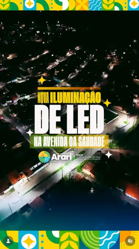 Mais iluminação e segurança para nossa população!