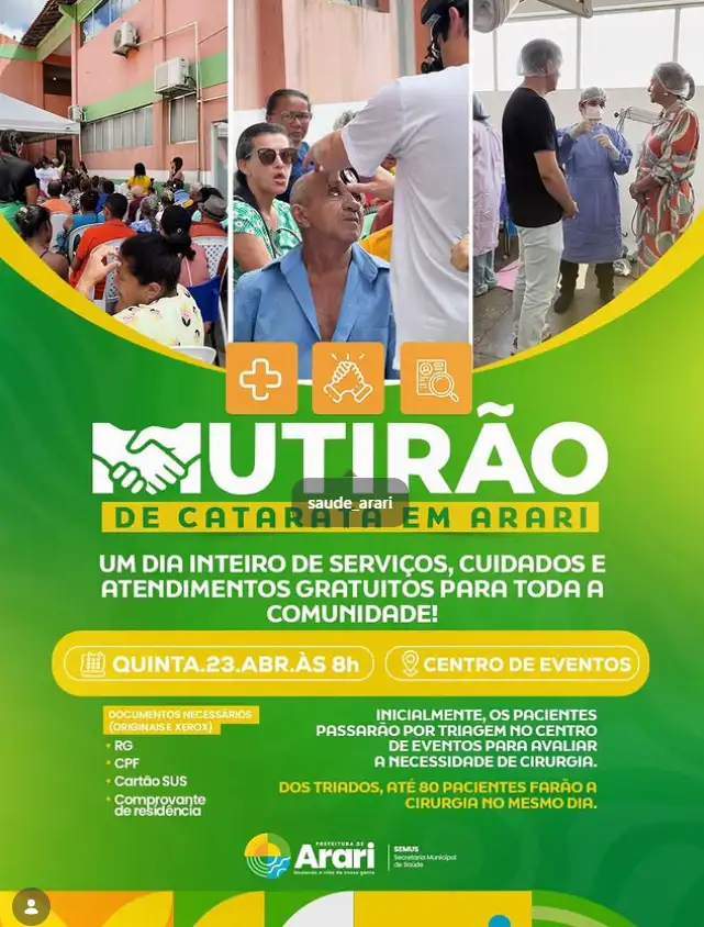 É dia de cuidar da visão da nossa gente!