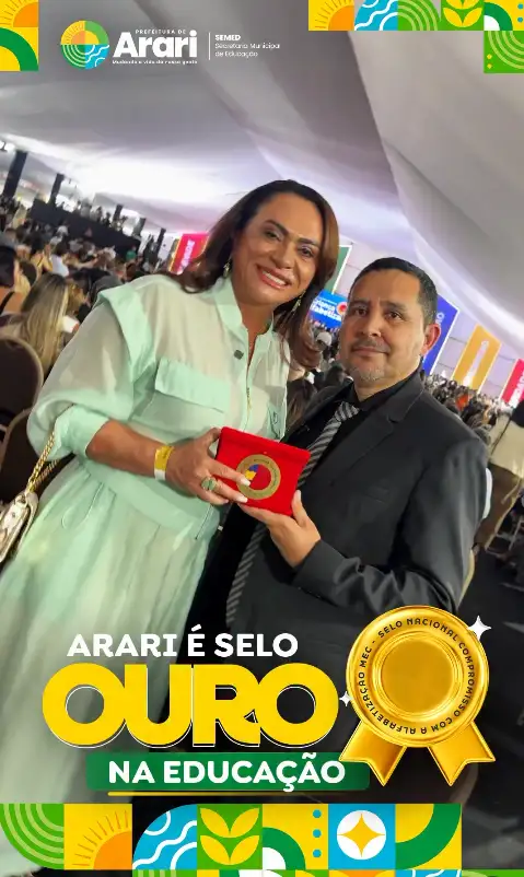 Arari é Selo Ouro em Alfabetização!