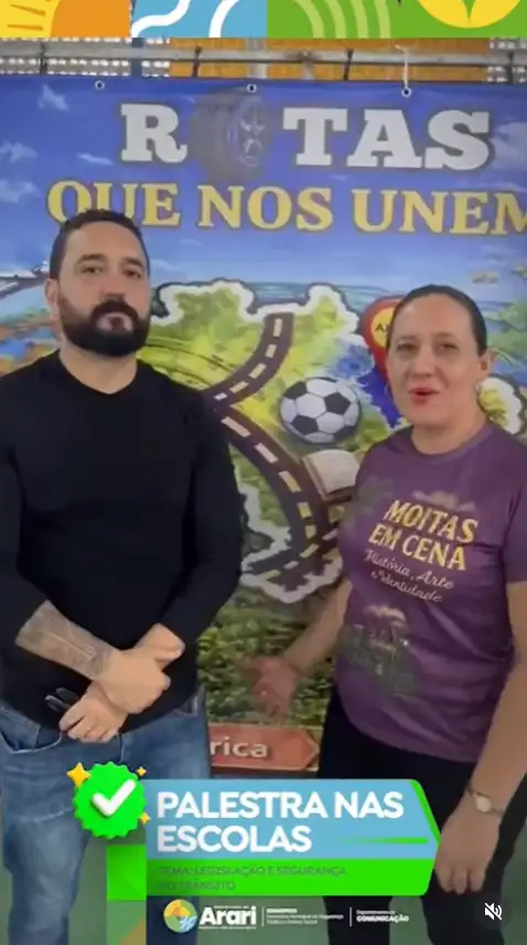 A Prefeitura de Arari, por meio da Secretaria de Segurança Pública e Defesa Social, participou de mais uma palestra educ
