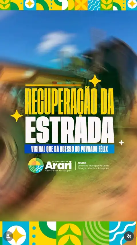 A Prefeitura de Arari, por meio da Secretaria Municipal de Obras, Infraestrutura e Transportes, segue avançando com os s