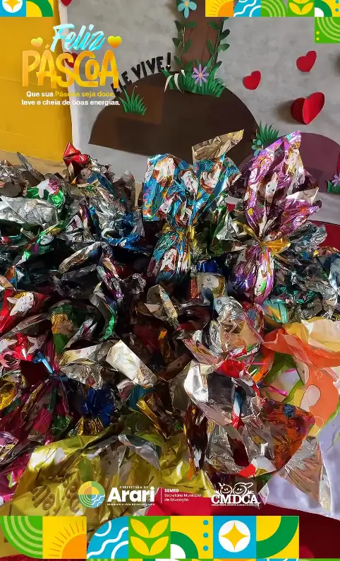 PÁSCOA COM MAIS ALEGRIA E CARINHO.