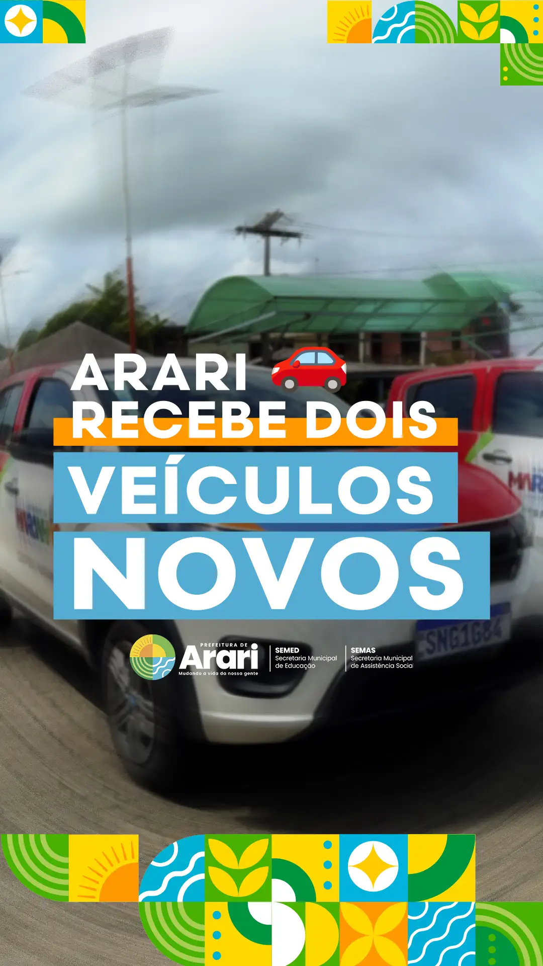 Arari recebe dois veículos 0 km