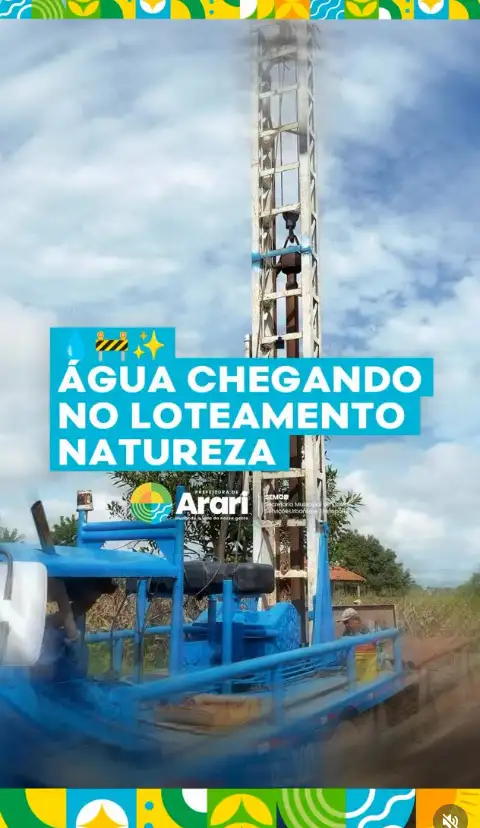 MAIS ÁGUA E QUALIDADE DE VIDA PARA A COMUNIDADE!
