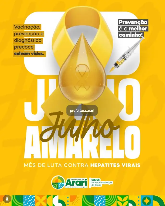 Julho Amarelo | Mês de Luta Contra as Hepatites Virais