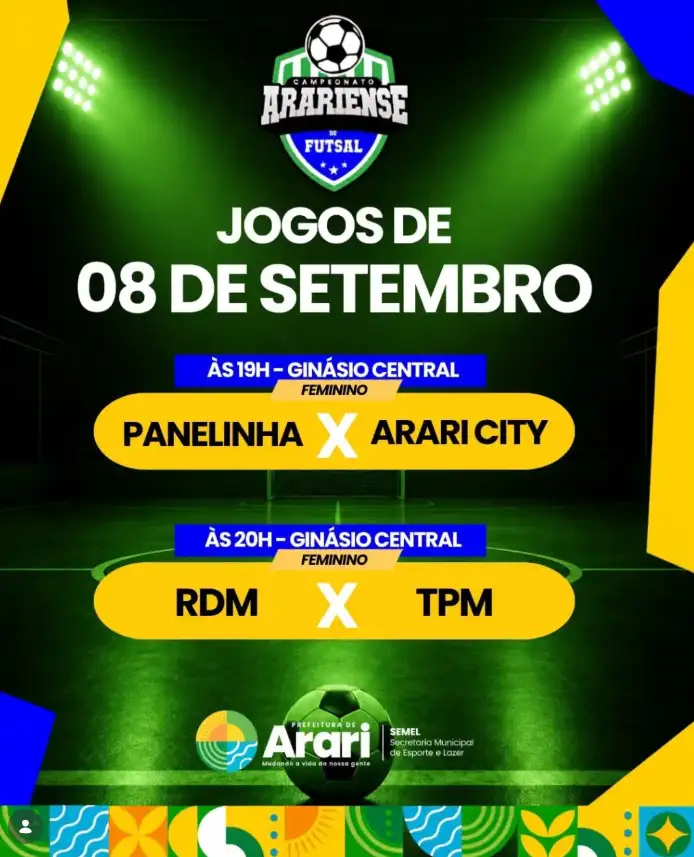 É DIA DE FUTSAL FEMININO!