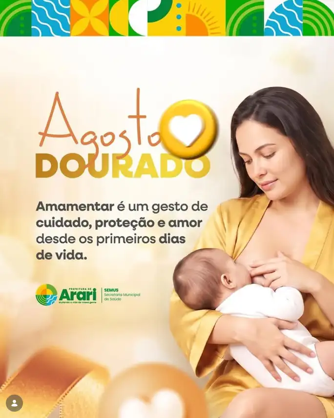 Agosto Dourado: um mês de incentivo à amamentação!
